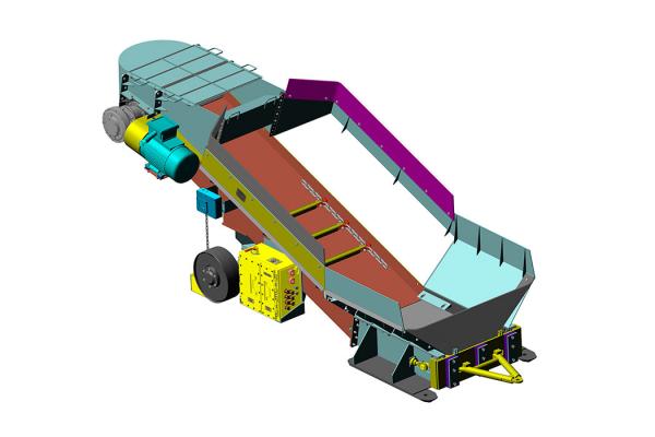 Перегружатель передвижной скребковый