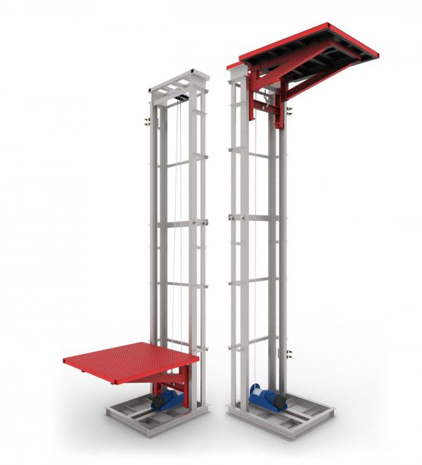 Люковый подъемник для склада