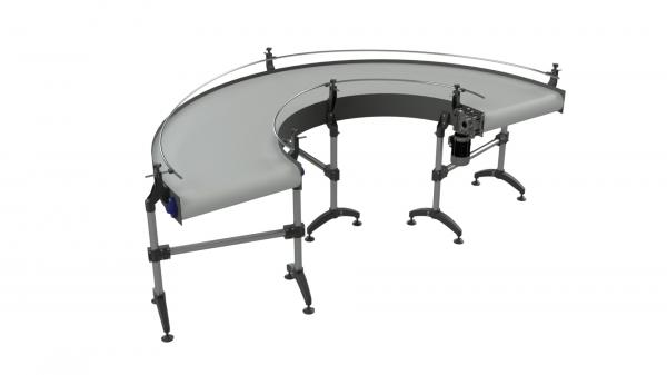 Ленточный поворотный конвейер