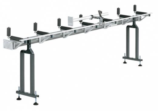 Рольганг для пилы с нижней подачей диска